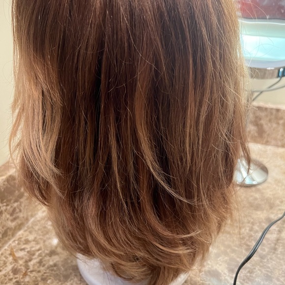 NYC Shuly Wig -pre-cut, color 16/10 OMBRÉ Real hair $1750 Candy style - Picture 3 of 15